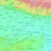 Mappa topografica Bihar, altitudine, rilievo