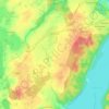 Mappa topografica Wulkenzin, altitudine, rilievo