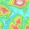 Mappa topografica Fonzaso, altitudine, rilievo