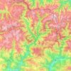 Mappa topografica Pallars Sobirá, altitudine, rilievo