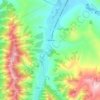 Mappa topografica Сараса, altitudine, rilievo