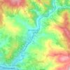 Mappa topografica Rufina, altitudine, rilievo