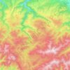 Mappa topografica Jina, altitudine, rilievo