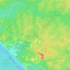 Mappa topografica Resguardo Indígena Macedonia, altitudine, rilievo