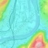 Mappa topografica Pfalzel, altitudine, rilievo