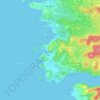Mappa topografica Orsera, altitudine, rilievo