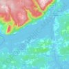 Mappa topografica Whycocomagh Bay, altitudine, rilievo