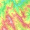 Mappa topografica Pietrapertosa, altitudine, rilievo