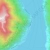 Mappa topografica Laglio, altitudine, rilievo