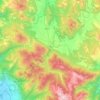 Mappa topografica Leonessa, altitudine, rilievo