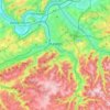 Mappa topografica Hagen, altitudine, rilievo