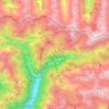 Mappa topografica Carona, altitudine, rilievo