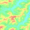 Mappa topografica Mogliano, altitudine, rilievo