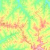 Mappa topografica Herculândia, altitudine, rilievo