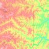 Mappa topografica Seminole County, altitudine, rilievo