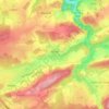 Mappa topografica Mozet, altitudine, rilievo