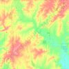 Mappa topografica Neosho County, altitudine, rilievo