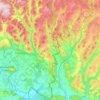 Mappa topografica 96524, altitudine, rilievo