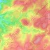 Mappa topografica Framont, altitudine, rilievo