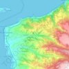 Mappa topografica Scilla, altitudine, rilievo