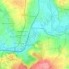 Mappa topografica 61118, altitudine, rilievo