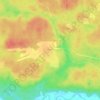 Mappa topografica Вешень, altitudine, rilievo