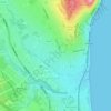 Mappa topografica Ballybrack, altitudine, rilievo