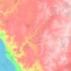 Mappa topografica Greenough River, altitudine, rilievo