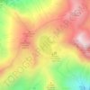 Mappa topografica Lago della Vacca, altitudine, rilievo