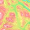 Mappa topografica Sjodalen, altitudine, rilievo