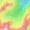Mappa topografica Lago del Sorapíss, altitudine, rilievo