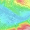 Mappa topografica Mosel, altitudine, rilievo