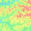 Mappa topografica Beaver Kill, altitudine, rilievo