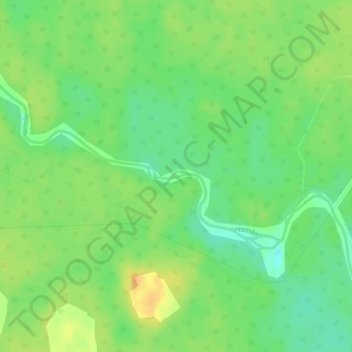 Mappa topografica Чагода, altitudine, rilievo