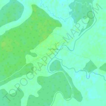 Mappa topografica Лайтамак, altitudine, rilievo