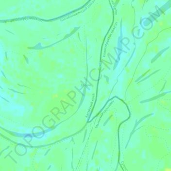 Mappa topografica Затон, altitudine, rilievo