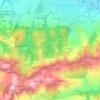 Mappa topografica Lago della Duchessa, altitudine, rilievo
