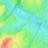 Mappa topografica Barton Creek, altitudine, rilievo