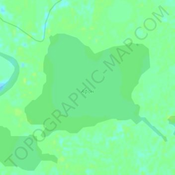 Mappa topografica Афон, altitudine, rilievo