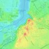 Mappa topografica Parliament Hill, altitudine, rilievo