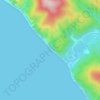 Mappa topografica скала Парус, altitudine, rilievo