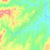 Mappa topografica uMgeni, altitudine, rilievo