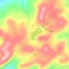 Mappa topografica Lake Nephawin, altitudine, rilievo
