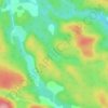 Mappa topografica Lac Pennock, altitudine, rilievo