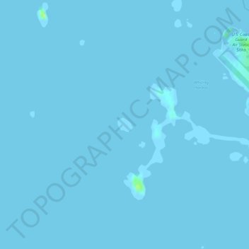 Mappa topografica Signal Island, altitudine, rilievo