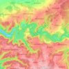 Mappa topografica Hohenwarte-Stausee, altitudine, rilievo