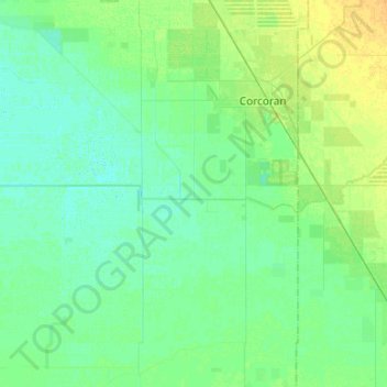 Mappa topografica Tule River, altitudine, rilievo