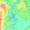 Mappa topografica Saale, altitudine, rilievo