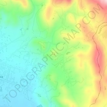 Mappa topografica Sonoma, altitudine, rilievo