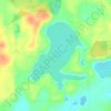 Mappa topografica Chub Lake, altitudine, rilievo